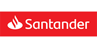 Logotype of Santander. Choose to pay with this payment channel.