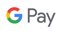 Logotype of Google Pay. Choose to pay with this payment channel.