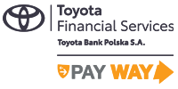 Logo Pay Way Toyota Bank. Wybierz tę metodę płatności.